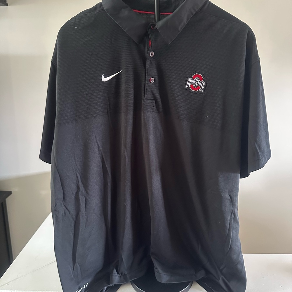 Ohio state Nike Black and Red Men's Polo Shirt